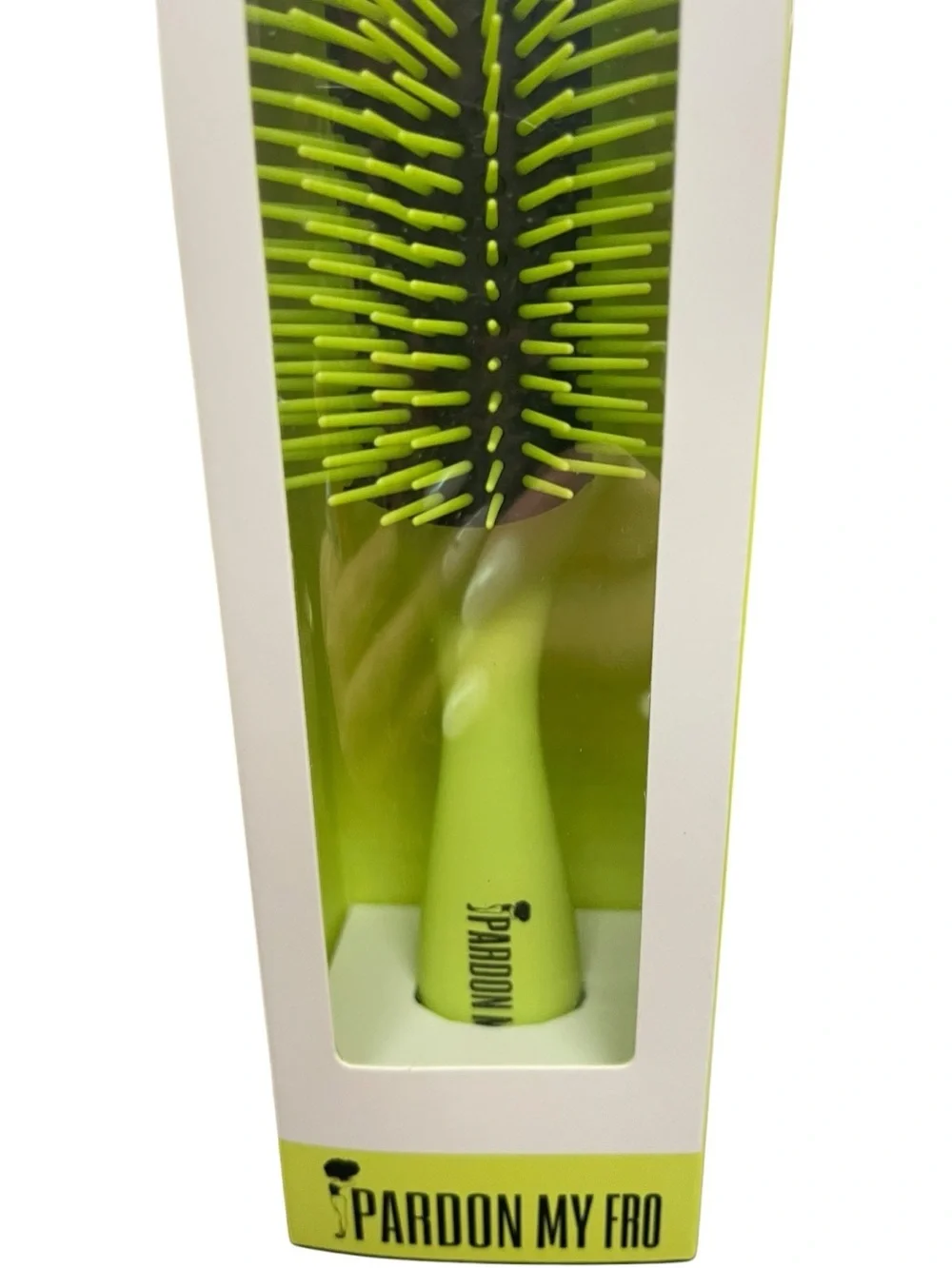 Pardon My Fro “I Don't Want No Tugs' Detangler Brush Green